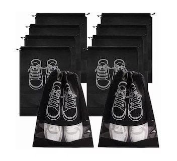 Foto 1 | Foto 1 | Bolsas de Viaje Impermeables BELUG color Negro para Zapatos 10 Piezas