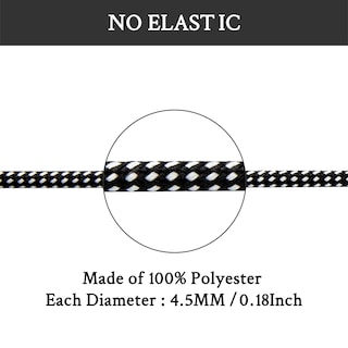 Foto 3 | Foto 3 | Botas De Senderismo Shoelaces Endoto Para Merrell Moab, Color Blanco Y Negro - Venta Internacional.