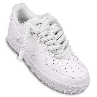 Foto 3 | Foto 3 | Cordones Para Zapatos Endoto Thick Rope Para Air Force 1, Color Blanco, 10 Mm - Venta Internacional.