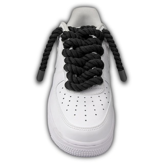 Foto 2 | Foto 2 | Cordones Para Zapatos Endoto Thick Rope Para Air Force 1, Color Negro, 10 Mm - Venta Internacional.