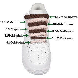 Foto 7 | Foto 7 | Cordones Para Zapatos Endoto Thick Rope Para Air Force 1, Color Naranja, 8,5 Mm - Venta Internacional.