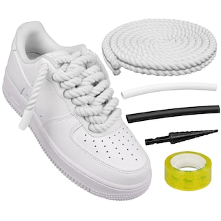 Foto 1 | Foto 1 | Cordones Para Zapatos Endoto Thick Rope Para Air Force 1, Color Blanco, 8,5 Mm - Venta Internacional.