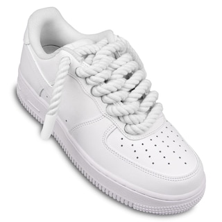 Foto 3 | Foto 3 | Cordones Para Zapatos Endoto Thick Rope Para Air Force 1, Color Blanco, 8,5 Mm - Venta Internacional.