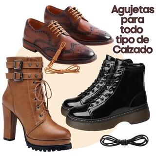 Foto 2 | Foto 2 | 4 Pares Agujetas Enceradas Botas Redondas Reforzadas 120cm