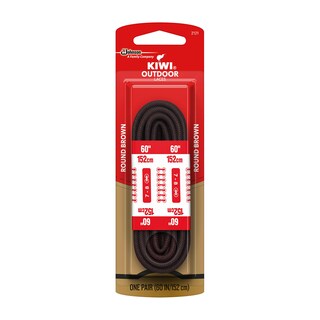 Foto 1 | Foto 1 | Cordones Redondos Para Botas Kiwi Color Negro Y Arena 60 Cm (1 Par) - Venta Internacional.