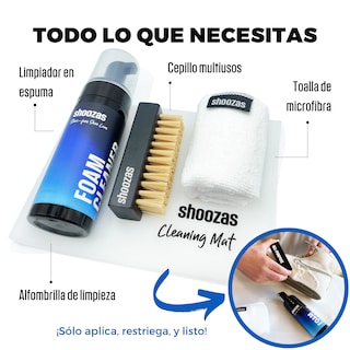 Foto 5 | Foto 5 | Kit de Limpieza de Tenis y Zapatos Shoozas No Necesita Agua Secado Rápido No Toxico 4 Piezas
