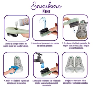 Foto 3 | Foto 3 | Cepillo Con Aplicador/dispensador y Gel Líquido Sneakers Klean
