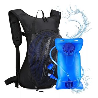 Foto 2 | Foto 2 | Mochila De Hidratación Ciclismo Con 2 L Bolsa De Agua Viaje Eo Safe Imports Esi-9461 Negro