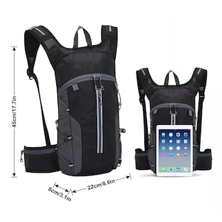 Foto 2 | Foto 2 | Mochila Hidratación Ciclismo Con 2 Bolsa De Agua 2l Estilo 1 Eo Safe Imports Esi-14419 Negro