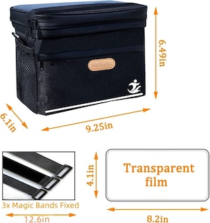 Foto 6 | Foto 6 | Bolsa Para Manillar De Bicicleta Meimesu Impermeable Con Soporte Para Teléfono De 8 Pulgadas - Venta Internacional.