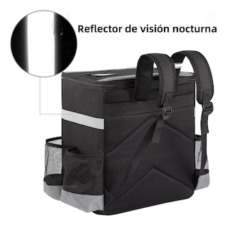 Foto 3 | Foto 3 | Mochila Repartidor Térmica Impermeable Delivery Eo Safe Imports Esi-14410-1 Negro