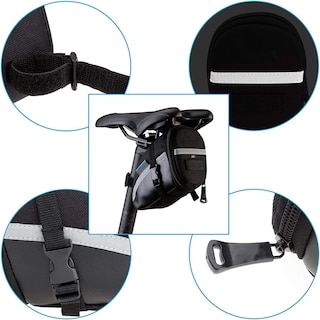 Foto 3 | Foto 3 | Bolsa De Asiento De Silla Para Bicicleta Impermeable Eo Safe Imports Esi-19316 Negro