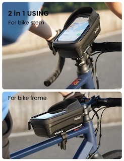 Foto 3 | Foto 3 | Bolsa Impermeable Para Cuadro De Bicicleta Lamicall Con Soporte Para Teléfono De 1,3 L - Venta Internacional.