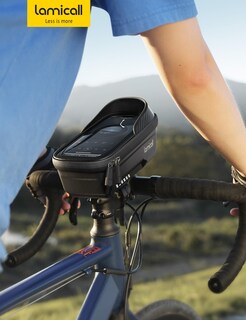 Foto 7 | Foto 7 | Bolsa Impermeable Para Cuadro De Bicicleta Lamicall Con Soporte Para Teléfono De 1,3 L - Venta Internacional.