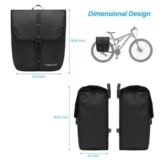 Foto 3 | Foto 3 | Alforjas De Bicicleta Mosiso, 20 L, Impermeables, Paquete De 2 Unidades, Para Carretera Y Montaña - Venta Internacional.