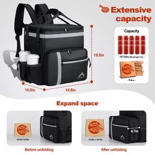 Foto 3 | Foto 3 | Mochila De Entrega De Comida Gohimal Food Delivery Bags - Venta Internacional.