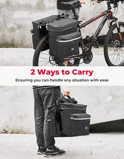 Foto 4 | Foto 4 | Bolsa De Bicicleta Kemimoto 34l A Prueba De Agua Para Portaequipajes Trasero - Venta Internacional.