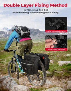 Foto 5 | Foto 5 | Bolsa De Bicicleta Kemimoto 34l A Prueba De Agua Para Portaequipajes Trasero - Venta Internacional.