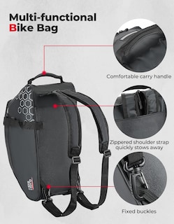 Foto 4 | Foto 4 | Bolsa Trasera Para Bicicletas Kemimoto 13l Resistente Al Agua Para Bicicletas Eléctricas - Venta Internacional.