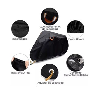 Foto 2 | Foto 2 | Cubierta Impermeable Para Bicicleta X 200cm Eo Safe Imports Esi-5328 color Negro