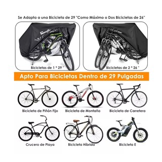 Foto 5 | Foto 5 | Cubierta Impermeable Para Bicicleta X 200cm Eo Safe Imports Esi-5328 color Negro