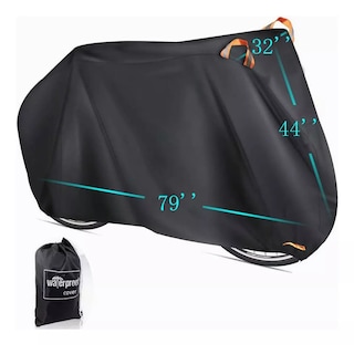 Foto 2 | Foto 2 | Funda Impermeable Antipolvo Anti-uv Para Bicicleta+ Candado Eo Safe Imports Esi-9481 Negro