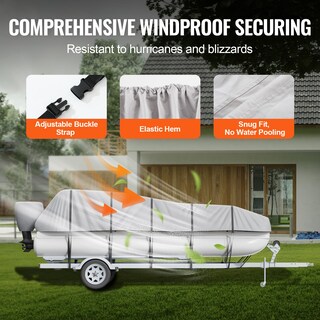 Foto 4 | Foto 4 | Funda Para Pontones Vevor 800d, Resistente, 19 A 20 Pies Con Cubierta De Motor - Venta Internacional.