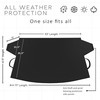 Foto 6 | Foto 6 | Funda De Parabrisas Oxgord 700d Marine Impermeable Para Coche - Venta Internacional.