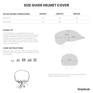 Foto 6 | Foto 6 | Funda Para Casco De Bicicleta Gripgrab, Impermeable, De Alta Visibilidad - Venta Internacional.