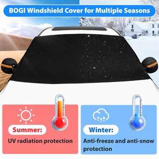 Foto 6 | Foto 6 | Funda De Parabrisas Bogi Para Coche Impermeable Al Hielo Y La Nieve 77 X 47 Cm - Venta Internacional.