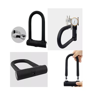 Foto 2 | Foto 2 | Candado Tipo U Para Bicicleta Belug Seguridad Con Llave Negro