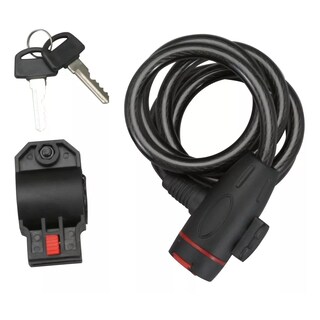Foto 1 | Foto 1 | Candado De Cable Para Llave De Bicicleta Y Motocicleta 110cm Eo Safe Imports Esi-13759 Negro