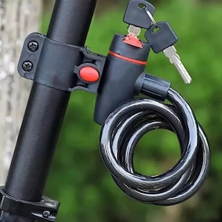 Foto 3 | Foto 3 | Candado De Cable Para Llave De Bicicleta Y Motocicleta 110cm Eo Safe Imports Esi-13759 Negro