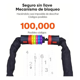 Foto 2 | Foto 2 | Candado para Bicicletas Scooters y Motos Eo Safe Imports ESI-14761 Multicolor