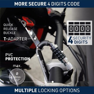 Foto 3 | Foto 3 | Mosquetón Urban Ur140 De Helmet Lock Con Código De 4 Dígitos Para Motocicleta - Venta Internacional.
