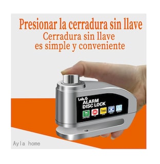 Foto 2 | Foto 2 | Candado De Disco Home Para Moto Con Alarma 120db Gris Naranja