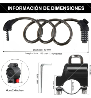 Foto 2 | Foto 2 | Xtellar Seguridad Premium - Pack De 2 Candados Con Llave Para Bicicletas Y Motos