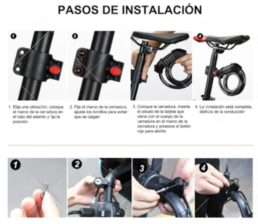 Foto 4 | Foto 4 | Xtellar Seguridad Premium - Pack De 2 Candados Con Llave Para Bicicletas Y Motos