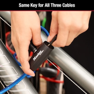 Foto 5 | Foto 5 | Cables Master Lock 8127tri Para Candado Para Bicicleta Paquete De 3 Unidades Con Llave - Venta Internacional.