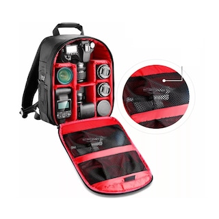 Foto 3 | Foto 3 | Mochila Multifuncional Eo Safe Imports Esi-6690 color Rojo para Cámara de Vídeo Impermeable