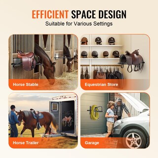 Foto 6 | Foto 6 | Soporte De Pared Para Sillín Vevor, Paquete De 8 Unidades, Para Caballos, Inglés Y Western - Venta Internacional.