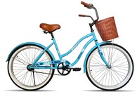 Bicicleta Black Panther Beach Cruiser color Azul Rodada 26