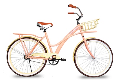 Foto 1 | Foto 1 | Bicicleta Black Panther Aruba Rodada 26 Color Beige Con Salpicadera Canasta Y Portabulto