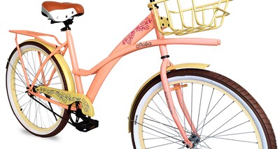 Foto 3 | Foto 3 | Bicicleta Black Panther Aruba Rodada 26 Color Beige Con Salpicadera Canasta Y Portabulto