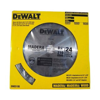 Foto 1 | Foto 1 | Sierra Circular Dewalt 8.1/4”x1” 24 Dientes Con Tungsteno Madera