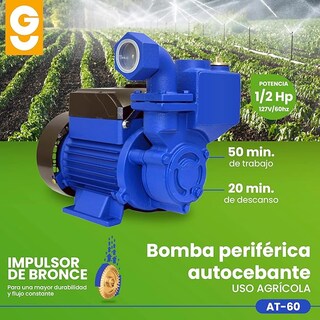 Foto 3 | Foto 3 | Bomba Autocebante Eléctrica Igoto ½ Hp 1 X 1 127v 3600 Rpm 5.2a