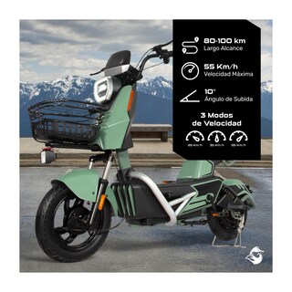 Foto 2 | Foto 2 | Bicicleta Electrica Moto Bici Scooter 3 Vel 55km/h 500w 12v Verde