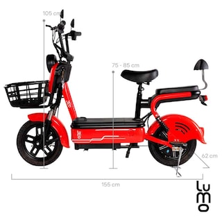 Foto 2 | Foto 2 | Bicimoto Bicicleta Electrica Adultos 2 Asientos 650w Urbana
