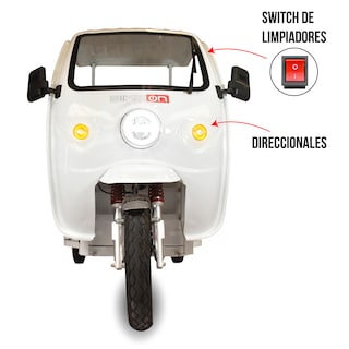 Foto 5 | Foto 5 | Motocarro Eléctrico Bikeon Volt Max Blanco Hasta 45km/h Y 80km Autonomía Carga 750kg