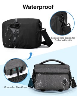 Foto 4 | Foto 4 | Funda Para Cámara Bagsmart Small Para Cámaras Réflex Digitales, Réflex O Sin Espejo, Color Gris - Venta Internacional.